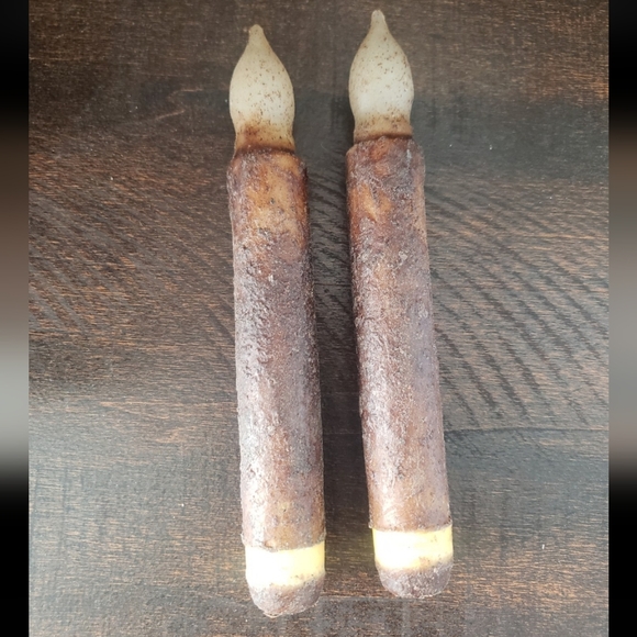 Primitive Rustic Black Star Candle Holders - Picture 3 of 3